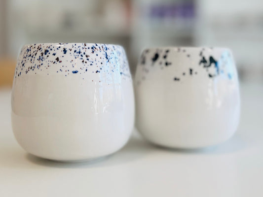 2er Set Gefäße-Set mit Effektglasuren