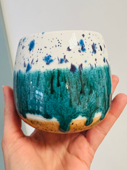 2er Set Tasse mit Effektglasuren